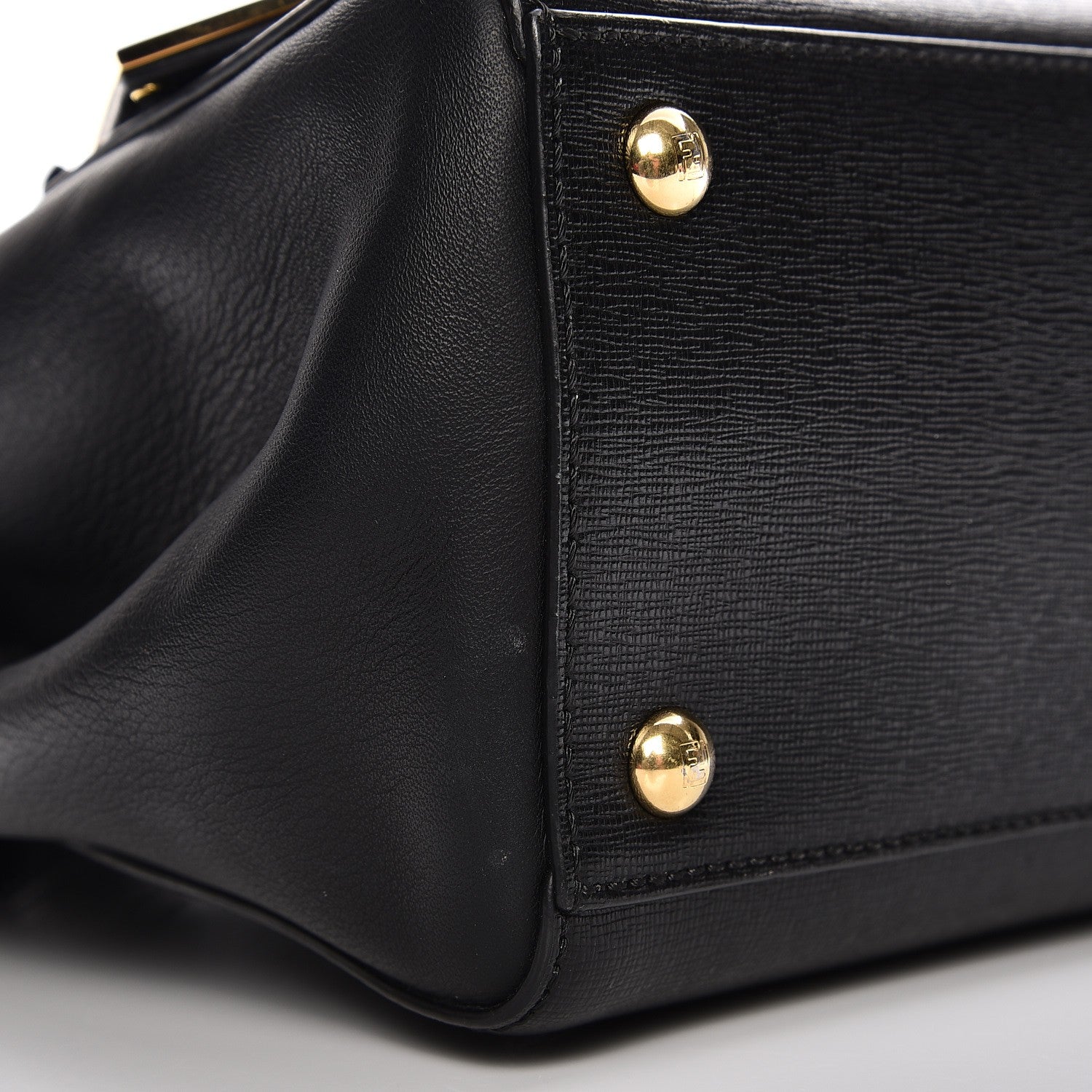 Fendi Vitello Elite Petite 2Jours Tote Black 9 of 10