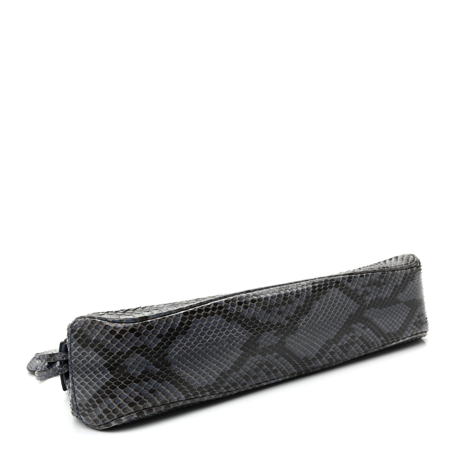 Python Lady Lock Clutch Blue