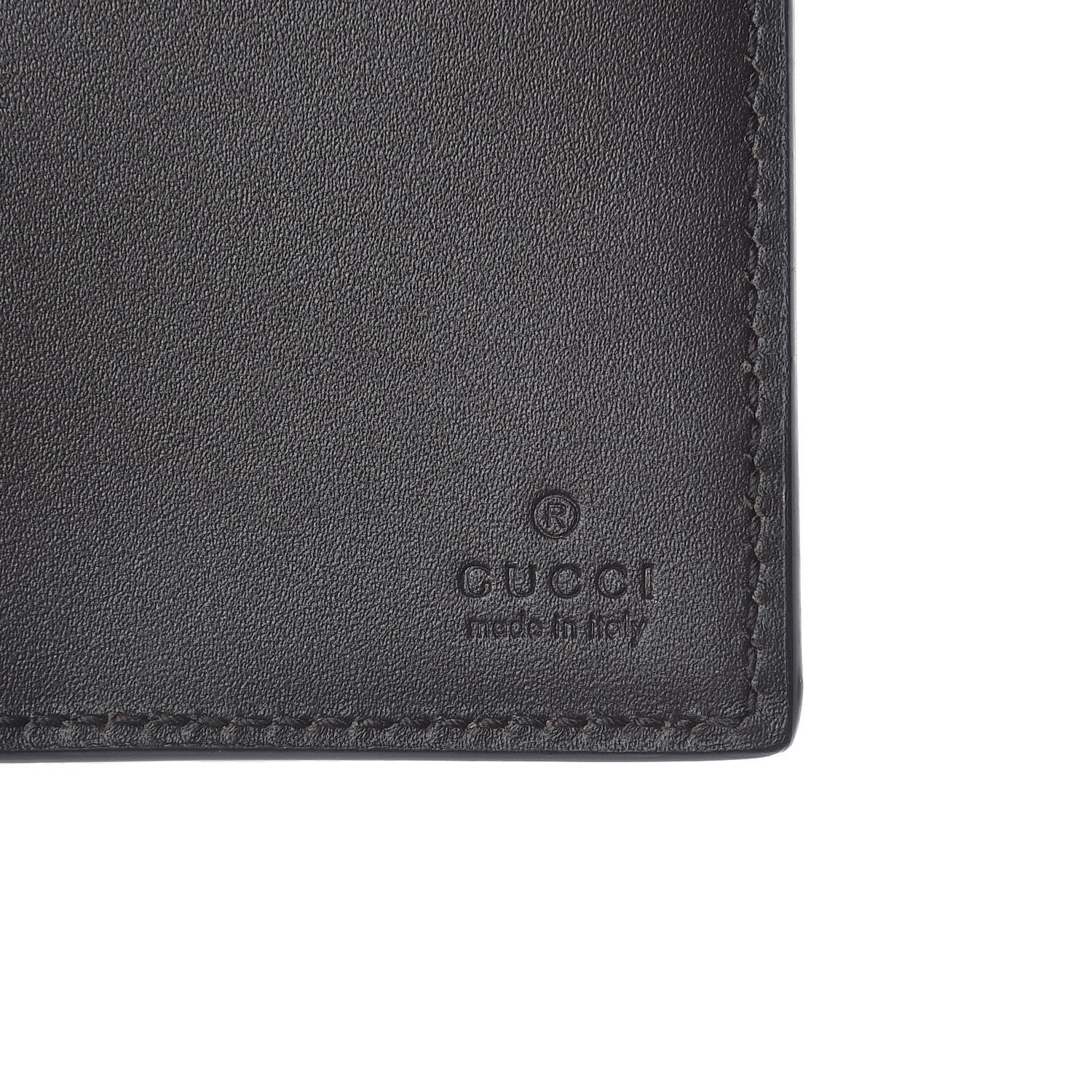 Gucci GG Supreme Monogram Selleria Calfskin Web New Web Continental Wallet Beige Ebony Cocoa 6 of 6