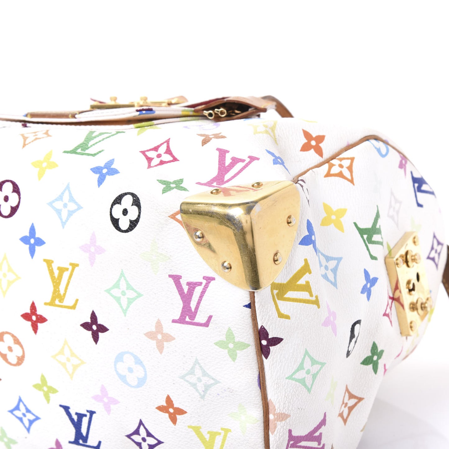 Monogram Multicolor Speedy 30 White