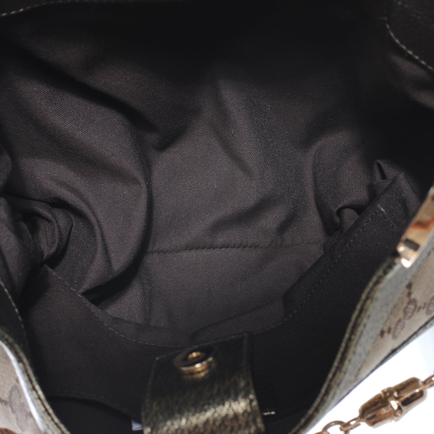 Monogram Bamboo Chain Shoulder Bag Metallic