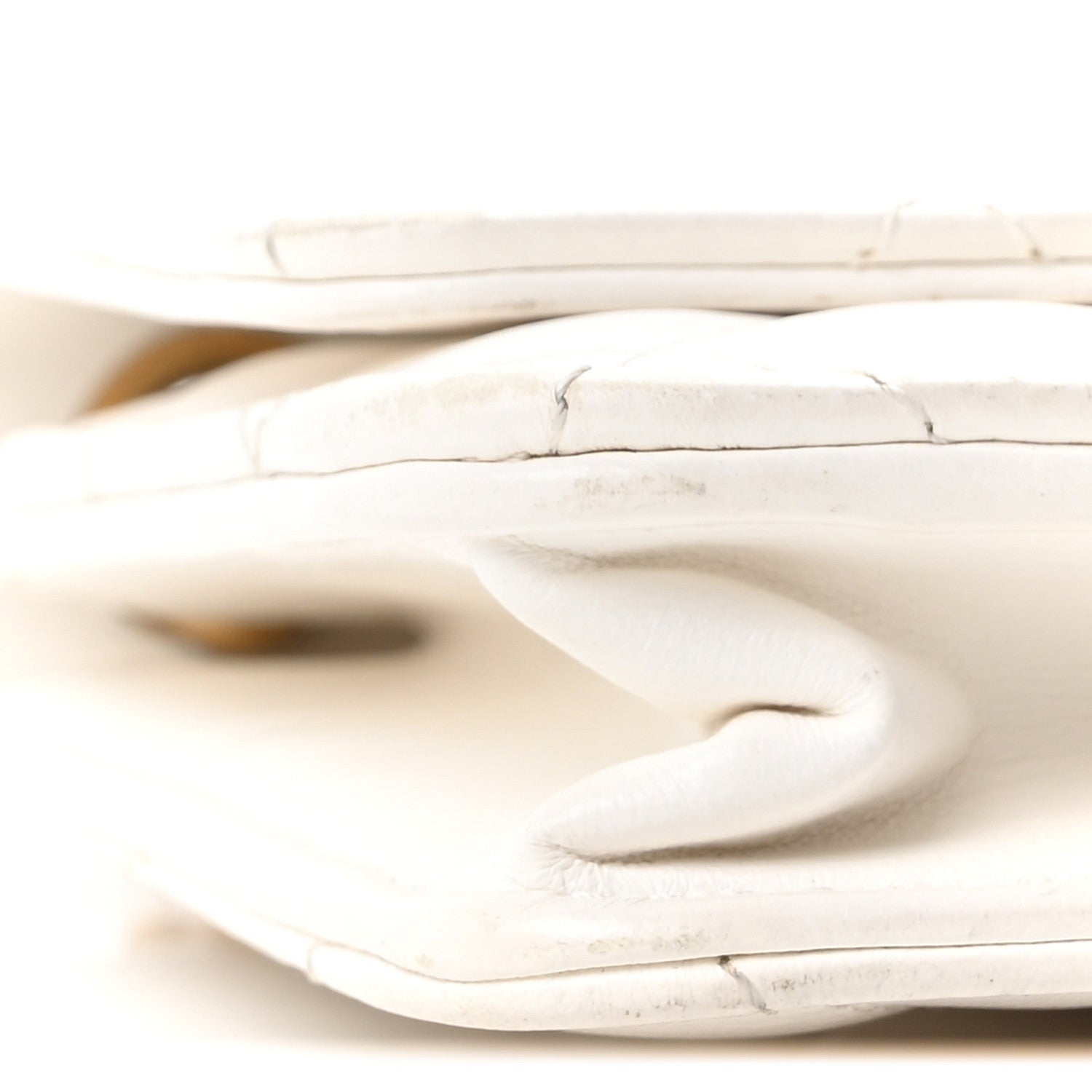 Chanel Lambskin Quilted Pillow Crush Wallet On Chain WOC White 10 of 11