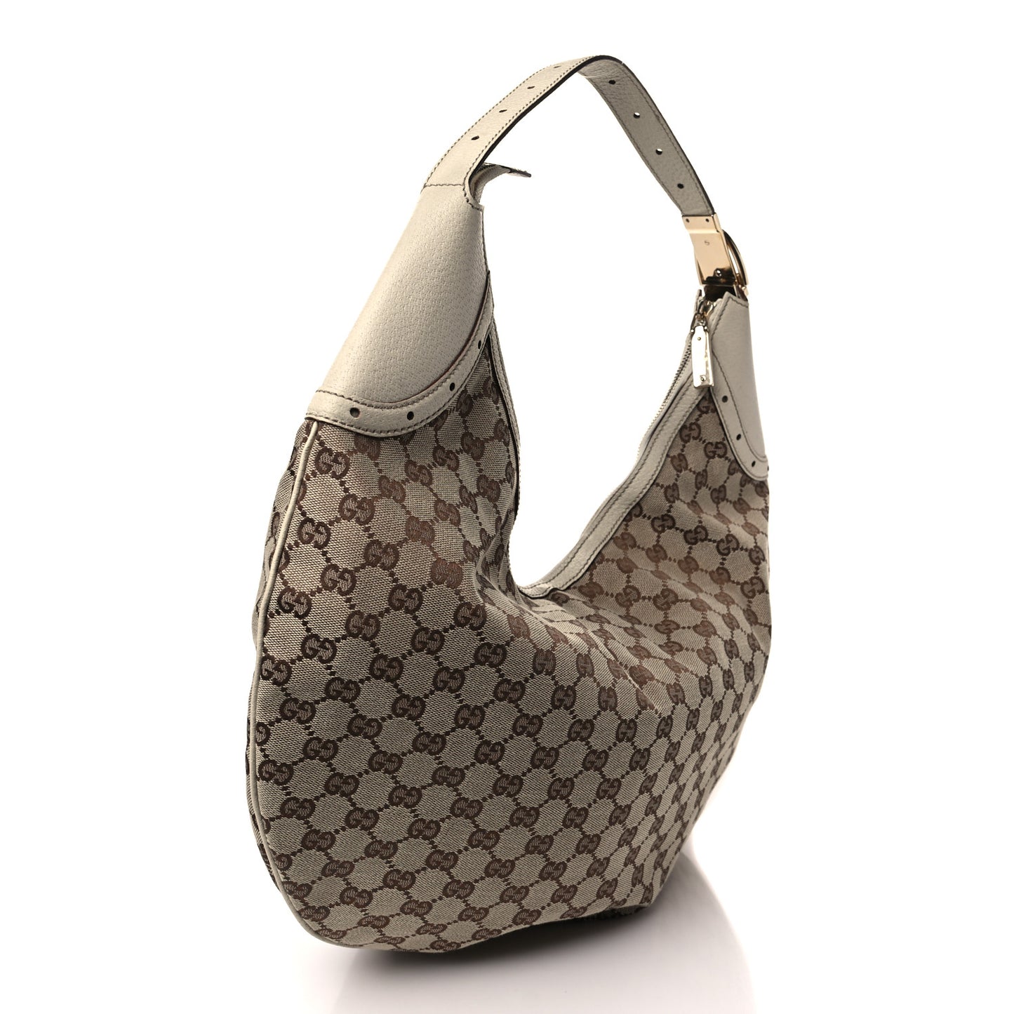 Monogram Glam Hobo Off White