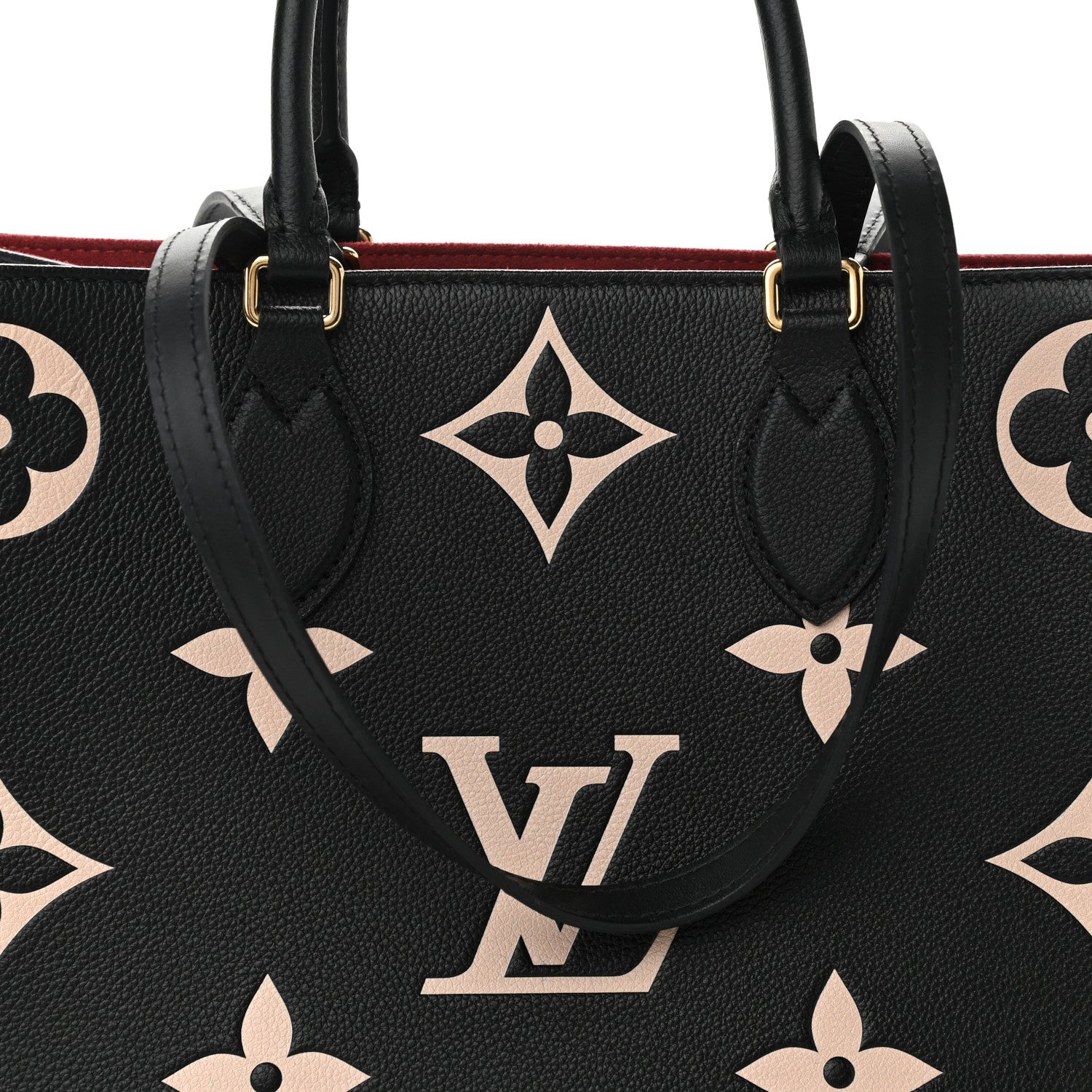 Louis Vuitton Empreinte Monogram Giant Onthego MM Black Beige 7 of 12