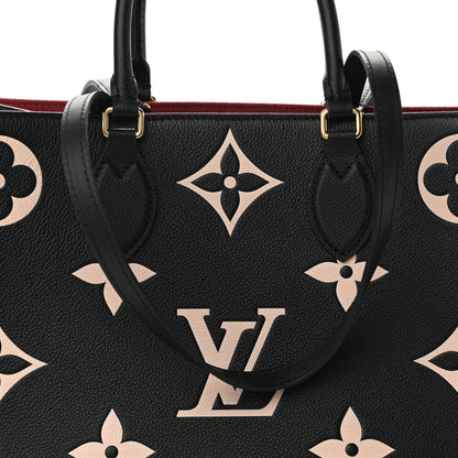 Louis Vuitton Empreinte Monogram Giant Onthego MM Black Beige 7 of 12