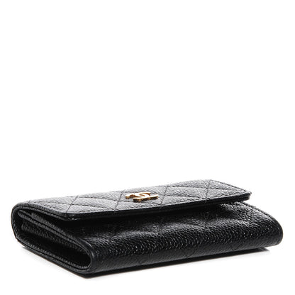 Chanel Caviar Quilted Flap Card Holder Black 4 of 8