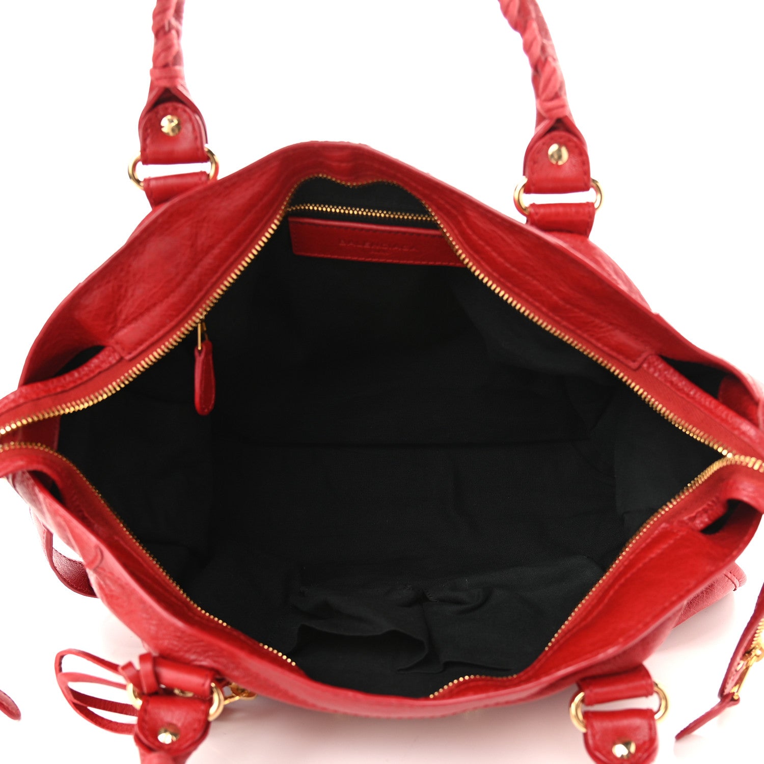 Balenciaga Agneau Giant 12 Gold Hardware City Rouge Lipstick 5 of 9