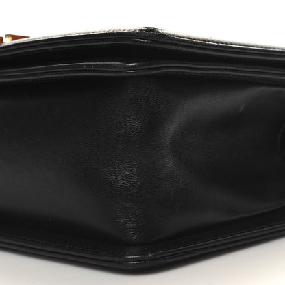 Chanel Lambskin Chevron Quilted Medium Boy Flap Black 10 of 12