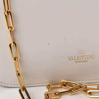 Valentino Garavani Vitello Chain Flap Bag White 9 of 12