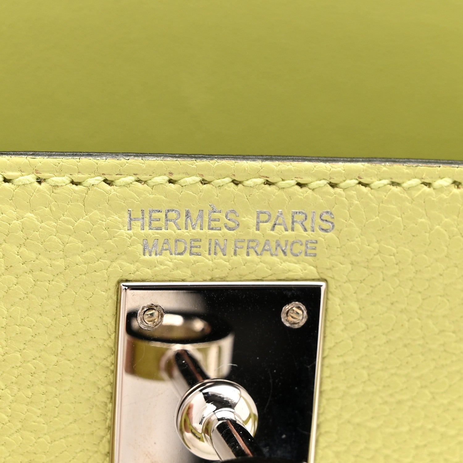 Hermes Chevre Mysore Mini Kelly Sellier 20 Jaune Bourgeon 6 of 15