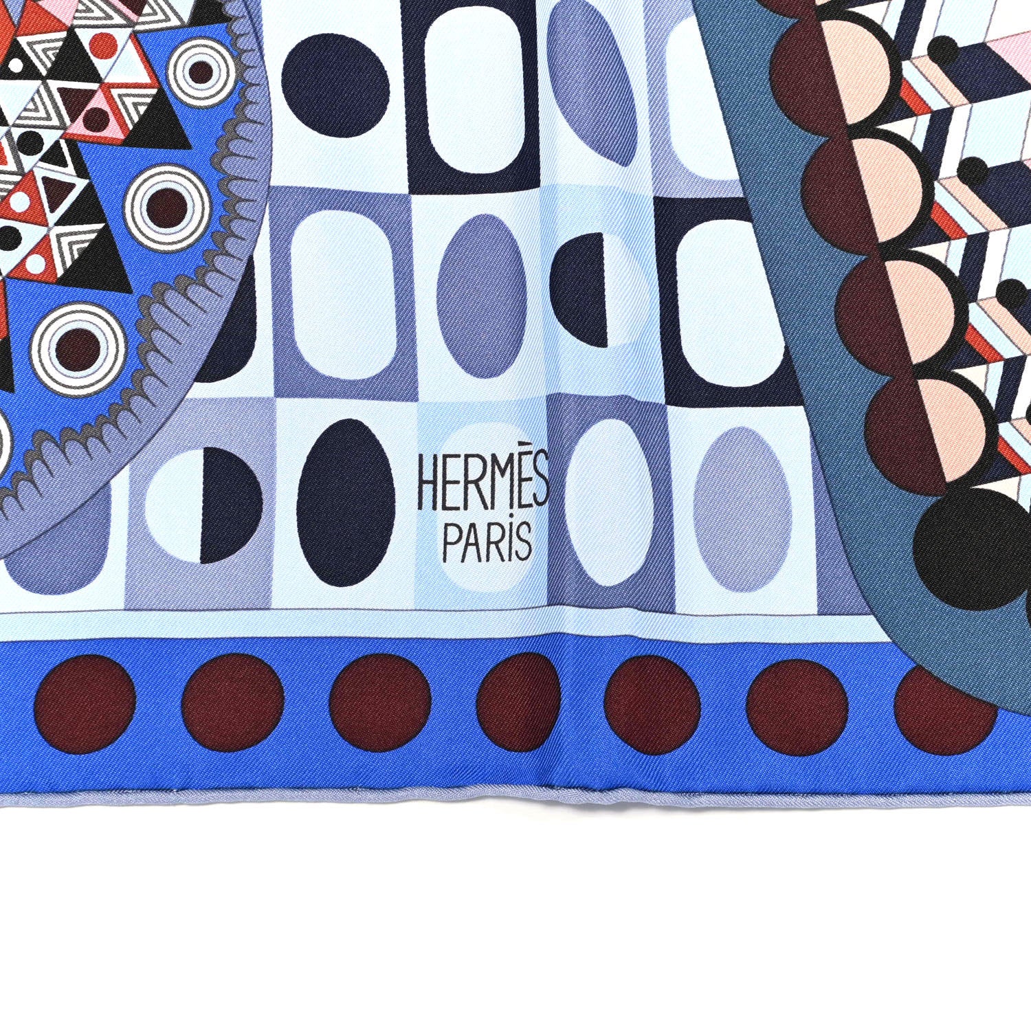 Hermes Silk Les Ailes De La Soie Scarf 90 Lavande Brique Bleu 4 of 6