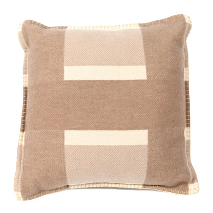 Hermes Wool Cashmere Tissage Pillow Sable 2 of 3