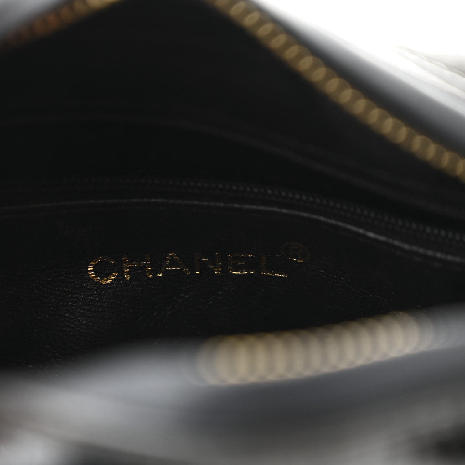 Chanel Patent Quilted Tassel Camera Case Black 6 of 11