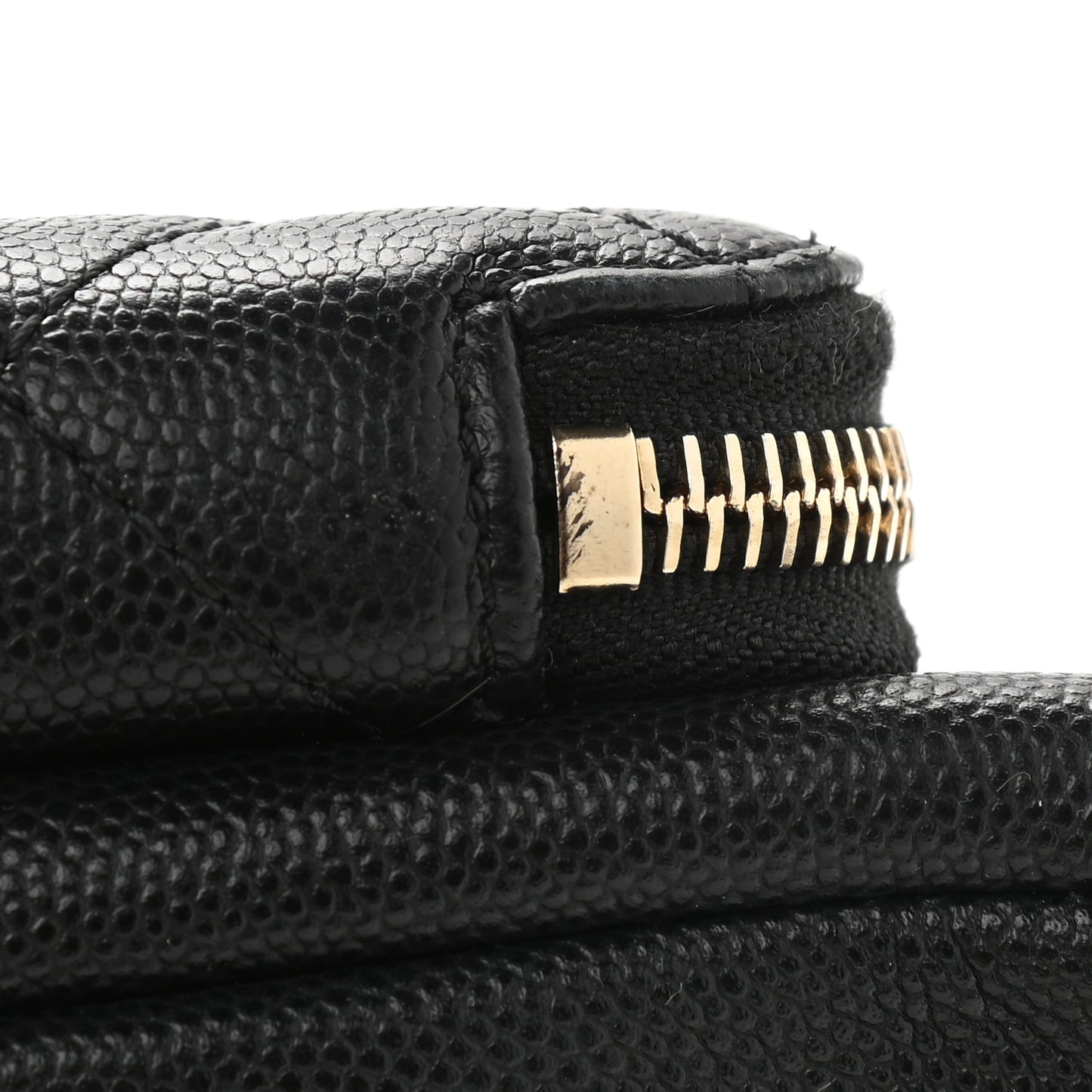 Caviar Quilted Large Business Affinity Shopping Bag Black