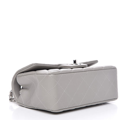 Chanel Lambskin Quilted Mini Rectangular Flap Grey 4 of 10
