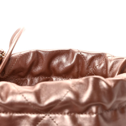 Chanel Metallic Calfskin Quilted Mini Chanel 22 Copper 12 of 13