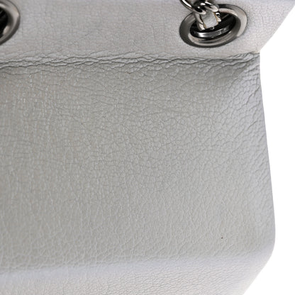 Chanel Metallic Goatskin Lait de Coco Milk Carton Bag Silver 13 of 14