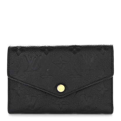 Louis Vuitton Empreinte Compact Curieuse Wallet Black 1 of 10