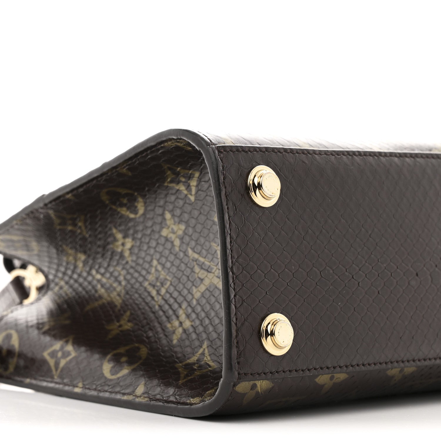 Louis Vuitton Snakeskin Monogram City Steamer Mini Brown 8 of 10