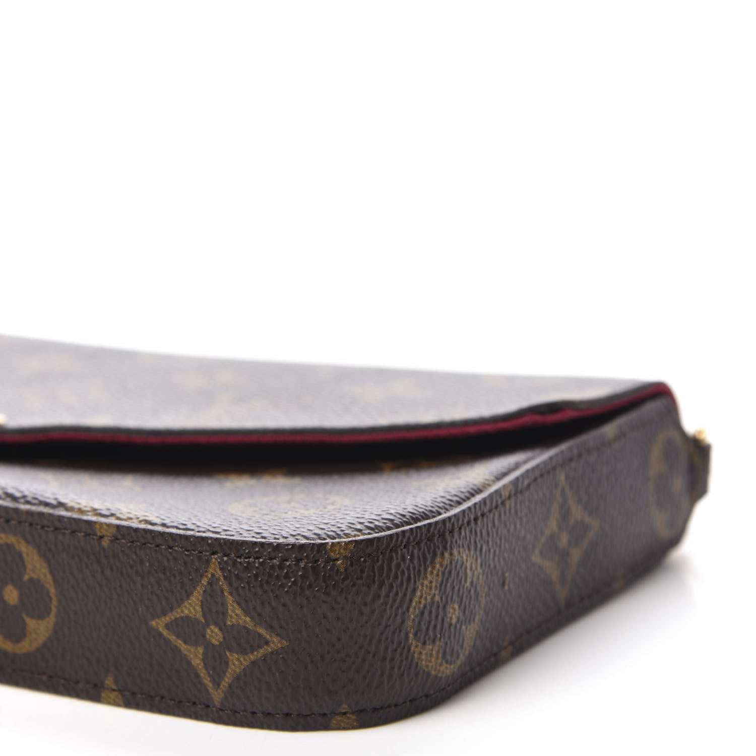 Louis Vuitton Monogram Pochette Felicie Chain Wallet Fuchsia 7 of 12