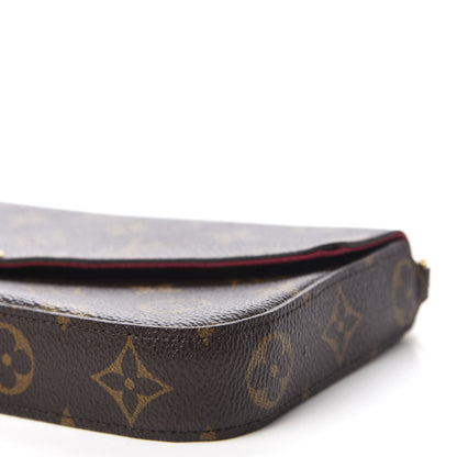 Louis Vuitton Monogram Pochette Felicie Chain Wallet Fuchsia 7 of 12