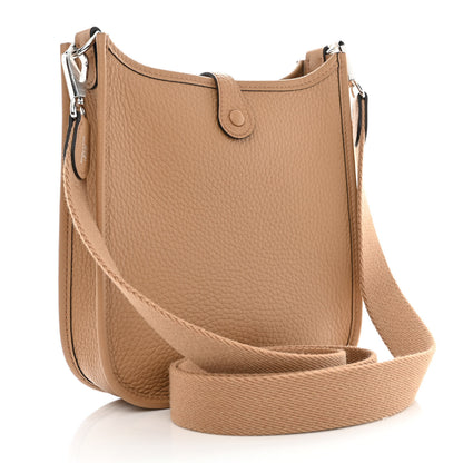Hermes Taurillon Clemence Amazone Evelyne TPM Chai 3 of 11