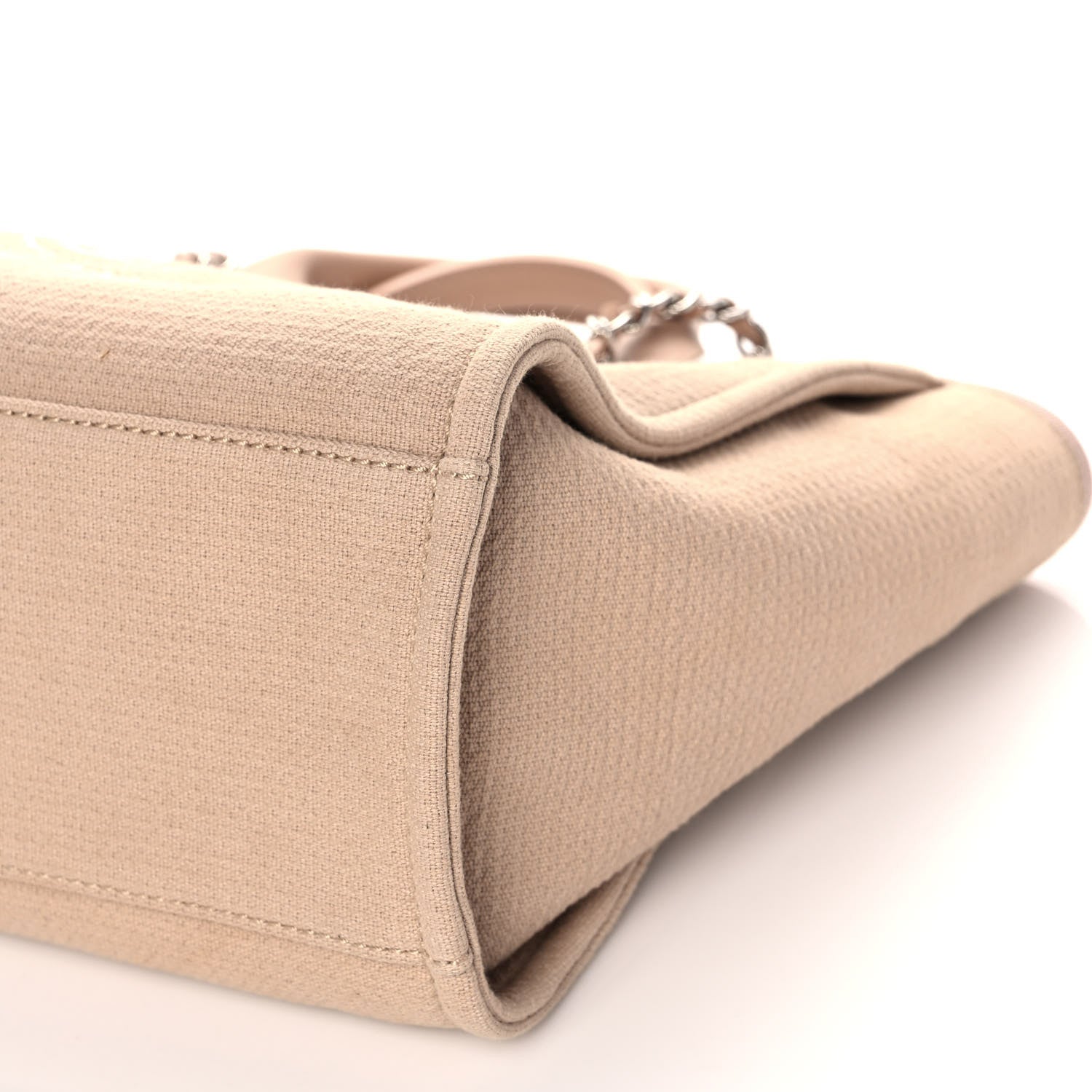 Chanel Mixed Fibers Small Deauville Tote Beige 12 of 15