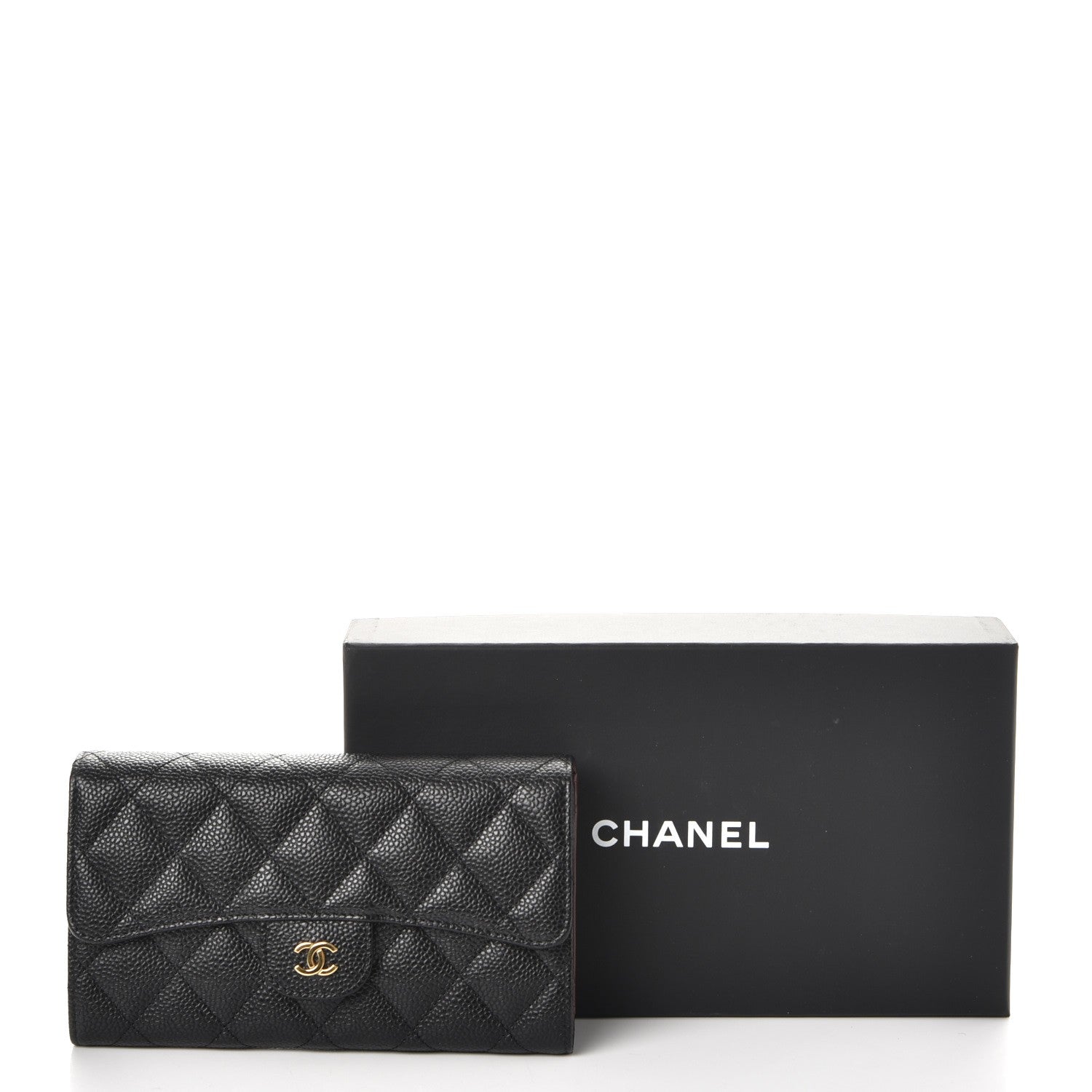 Chanel Caviar Quilted Large Flap Wallet Black 8 of 8