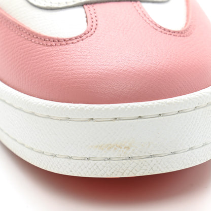Hermes Epsom Womens Boomerang Sneakers 37 Multicolor Rose Pale 9 of 10