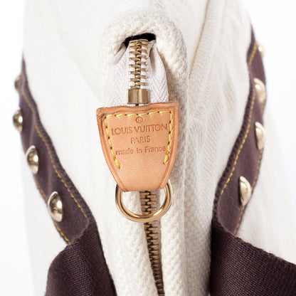Louis Vuitton Toile Antigua Cabas MM Tote White 7 of 9