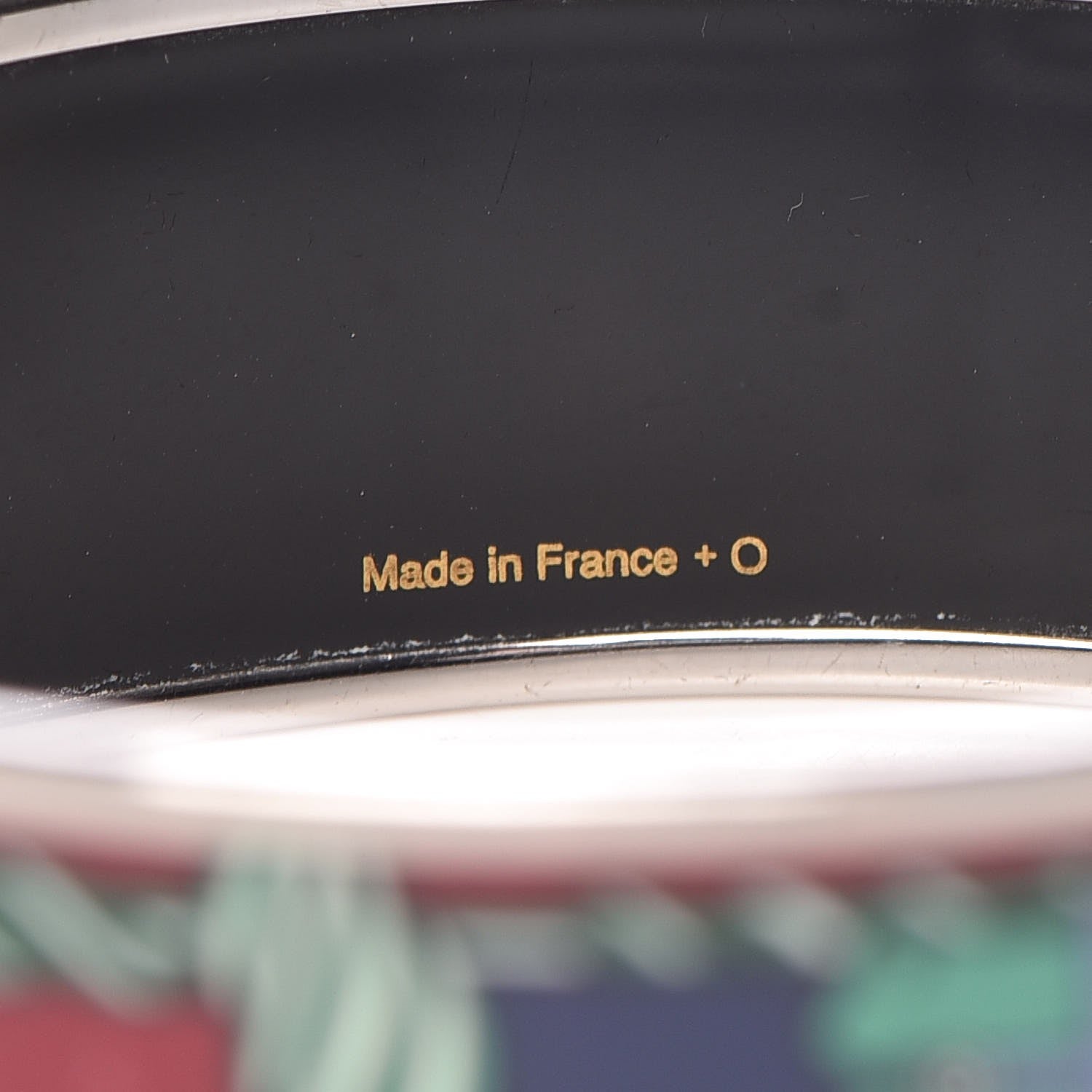 Hermes Enamel Printed Wide Quadrige Bracelet 75 5 of 5