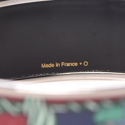 Hermes Enamel Printed Wide Quadrige Bracelet 75 5 of 5
