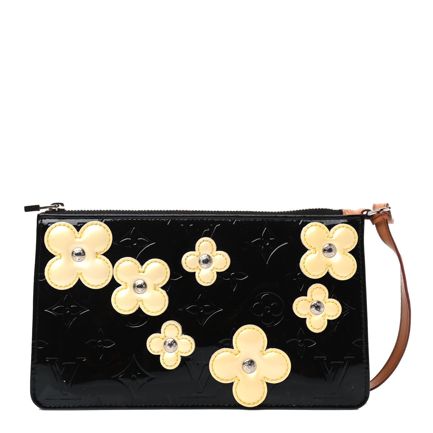 Louis Vuitton Vernis Lexington Fleurs Pochette Black 1 of 9