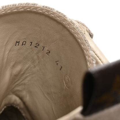 Louis Vuitton Suede Calfskin Laureate Platform Desert Boots 41 Beige 8 of 8