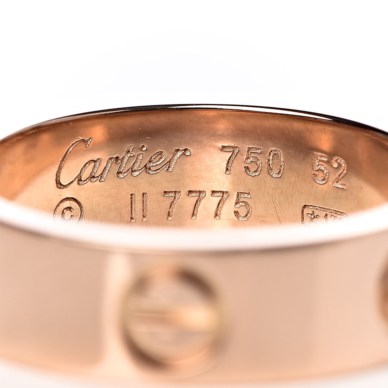 Cartier 18K Pink Gold 5.5mm LOVE Ring 52 6 4 of 5