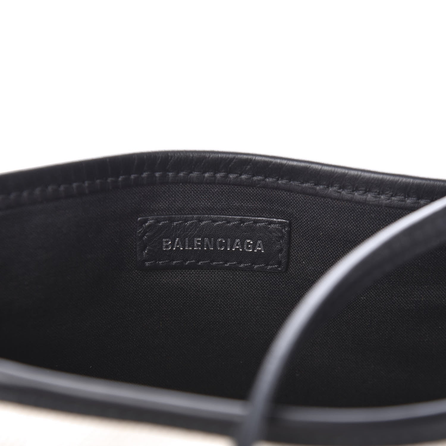 Balenciaga Cotton Canvas Calfskin Navy Cabas XS Natural Black 6 of 8