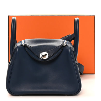 Hermes Swift Verso Mini Lindy 20 Bleu Navy Terre Battue 10 of 10