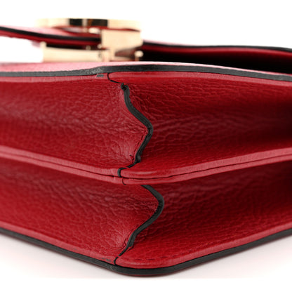Gucci Dollar Calfskin Small Interlocking G Shoulder Bag Red 10 of 13