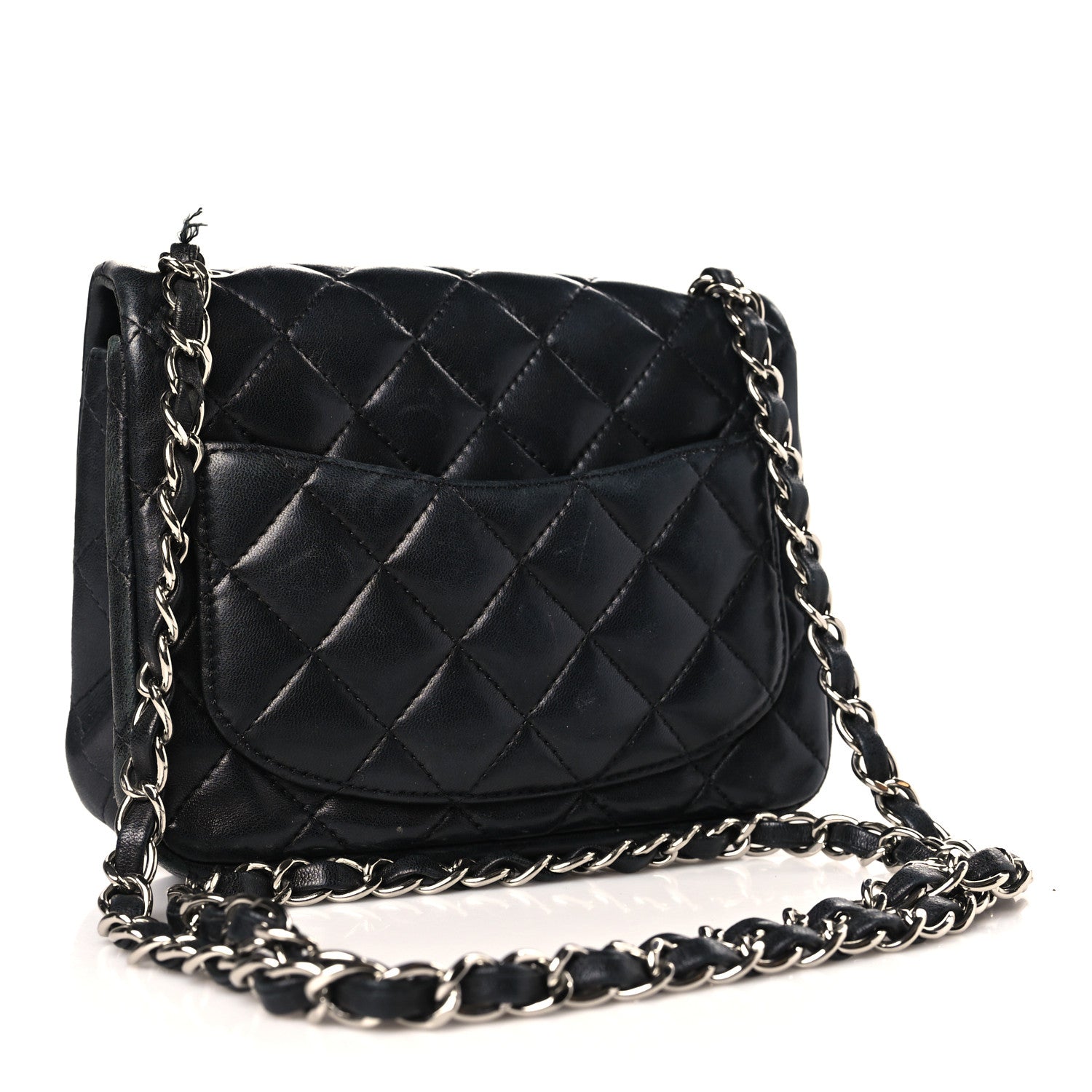 Chanel Lambskin Quilted Mini Square Flap Black 3 of 11