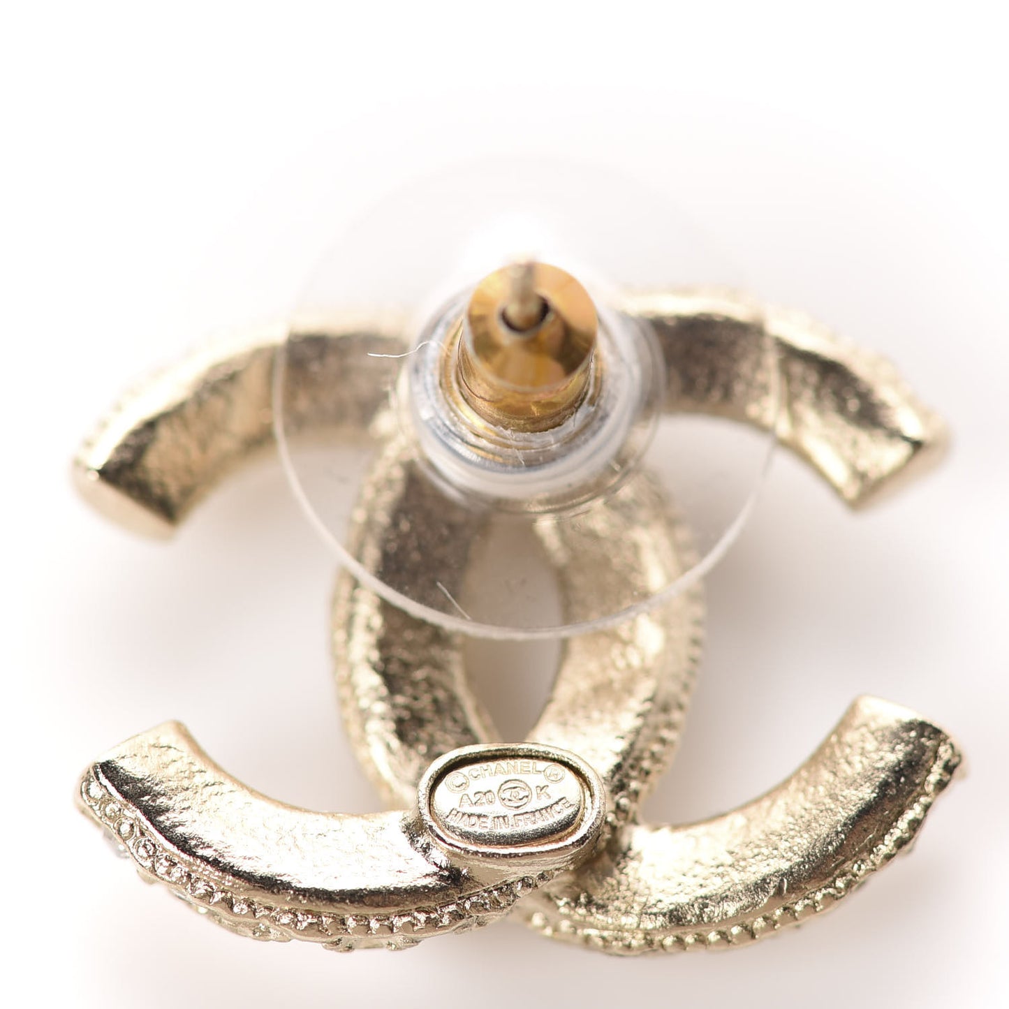 Crystal CC Earrings Gold