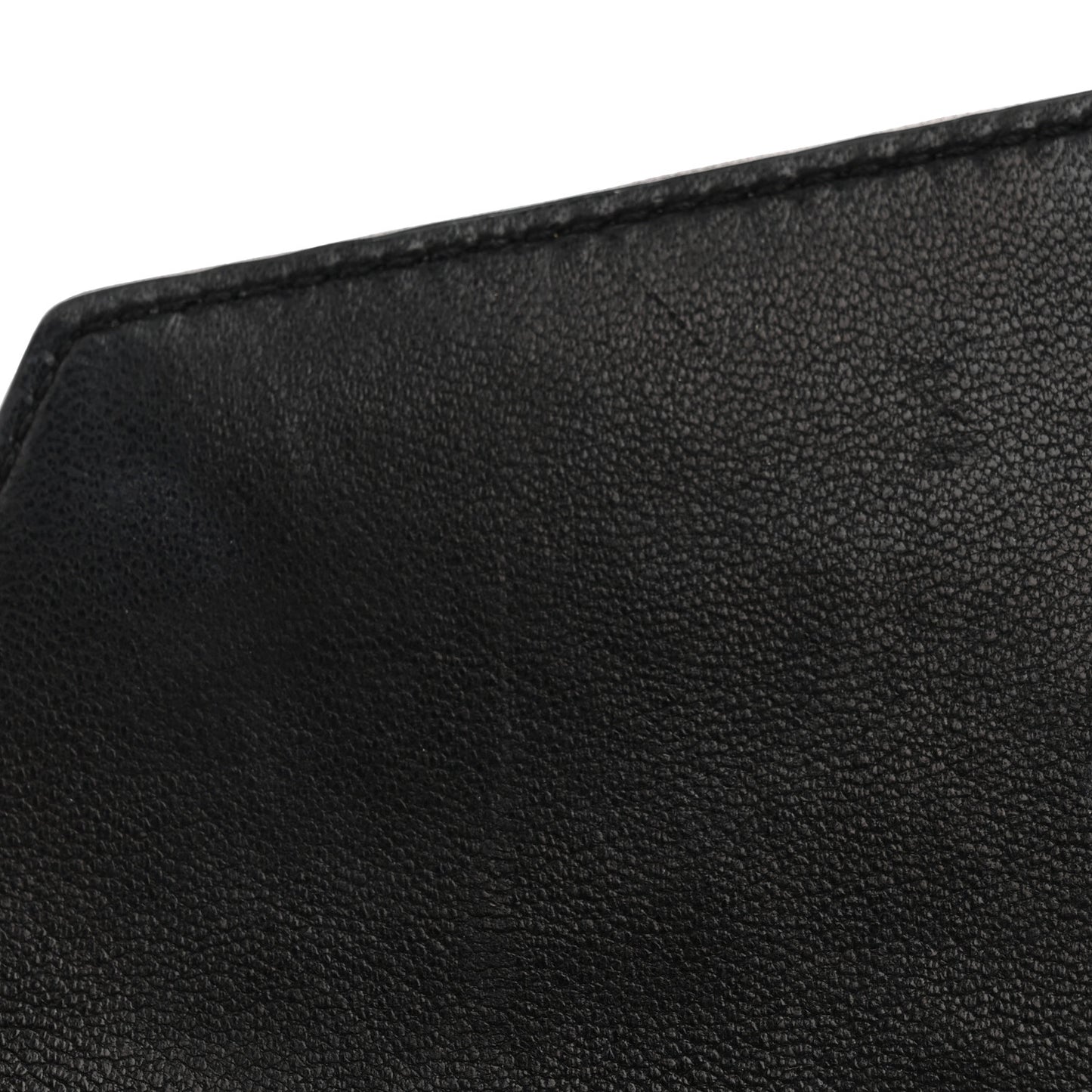 Lambskin Quilted Double Flap Bag Black