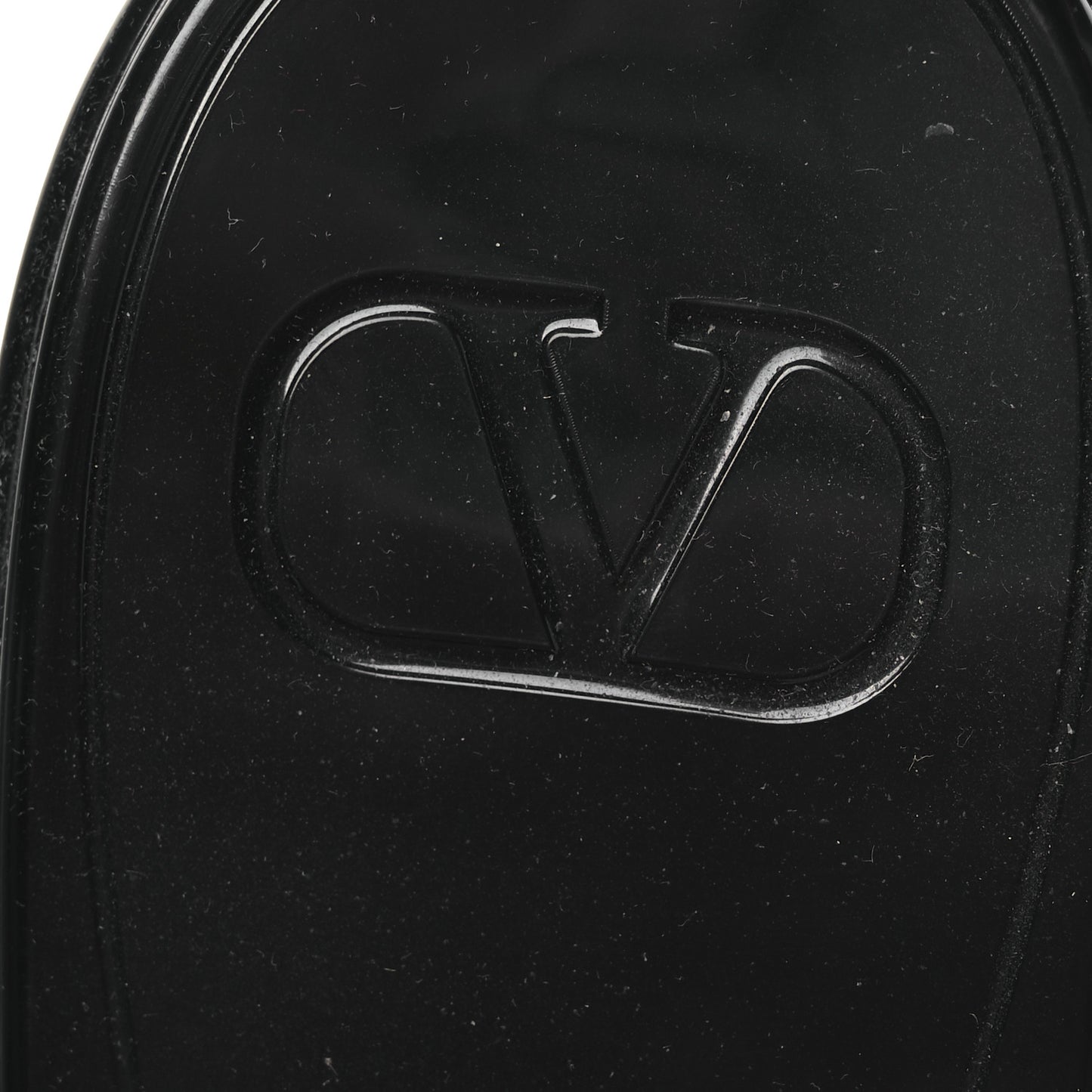 Rubber VLogo PM Platform Slide Sandals 40 Black