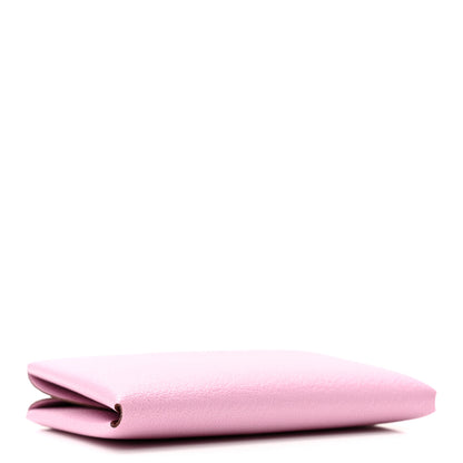 Hermes Chevre Mysore Calvi Duo Card Case Mauve Sylvestre 4 of 8