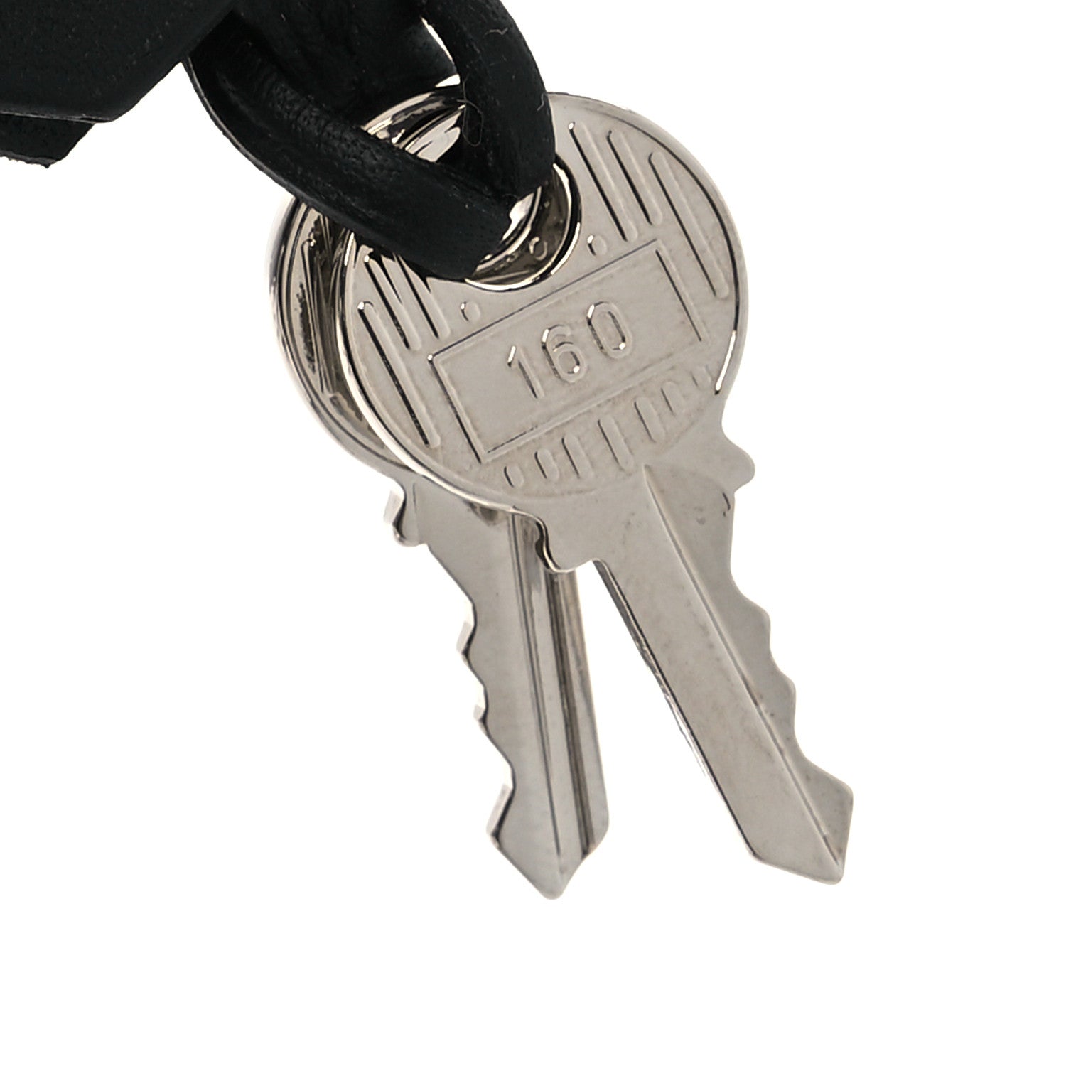 Hermes Swift Lock and Key Clochette Set Black 4 of 5