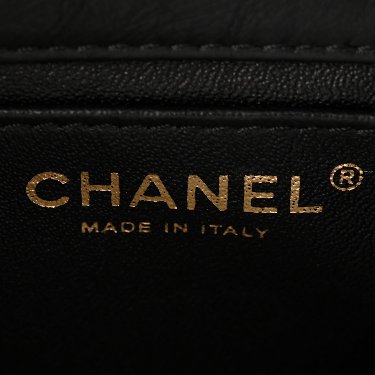 Aged Calfskin Quilted Extra Mini Medallion Flap Black