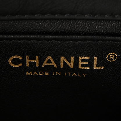 Chanel Aged Calfskin Quilted Extra Mini Medallion Flap Black 6 of 10