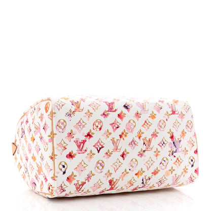 Louis Vuitton Watercolor Aquarelle Speedy 35 White 4 of 9