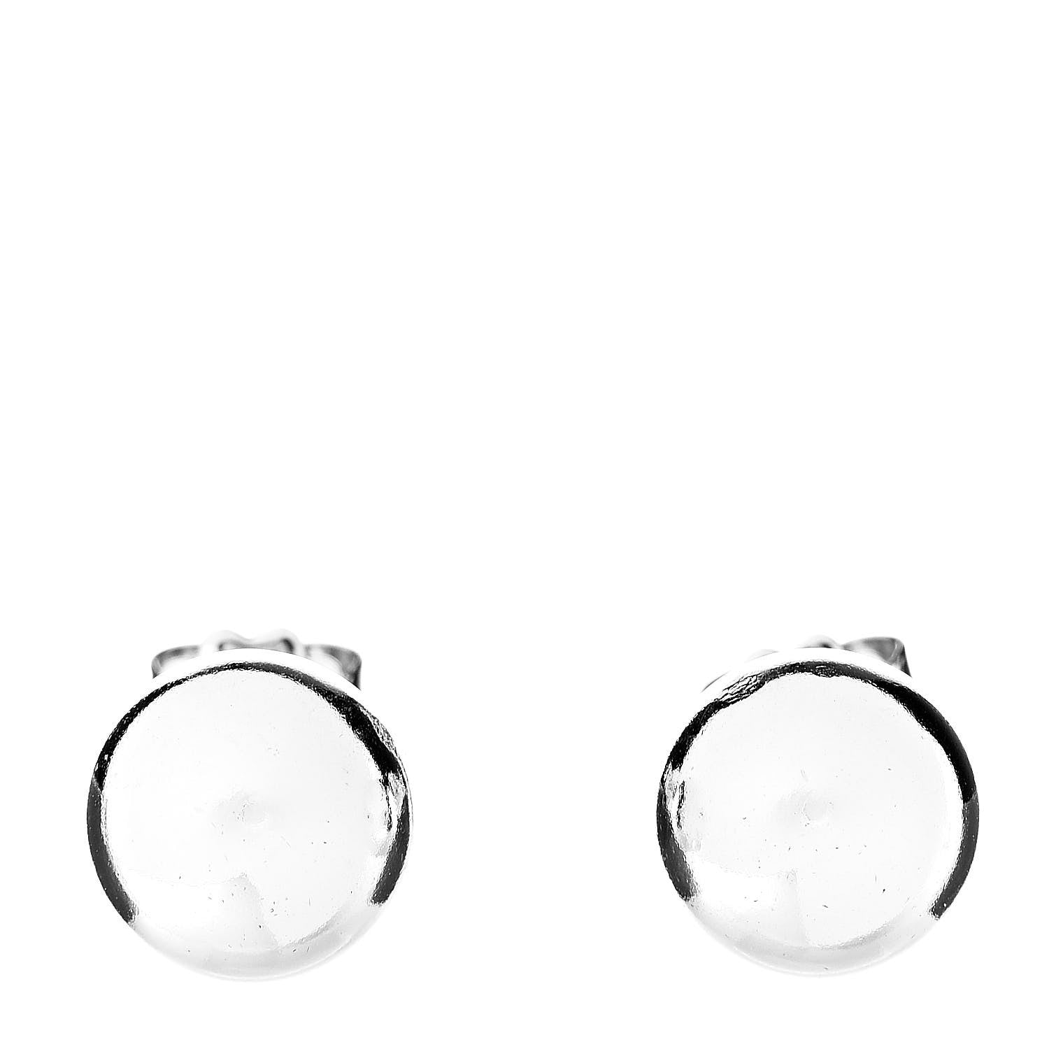 Tiffany Sterling Silver 10mm HardWear Ball Earrings 1 of 5