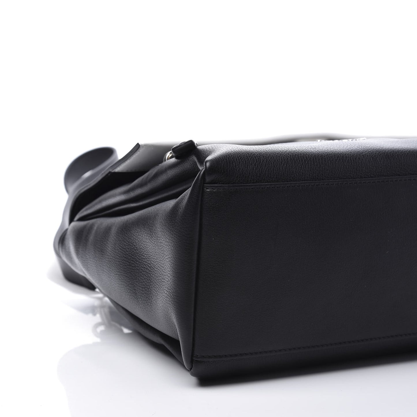 Calfskin Small Pandora Pure Flap Bag Black White