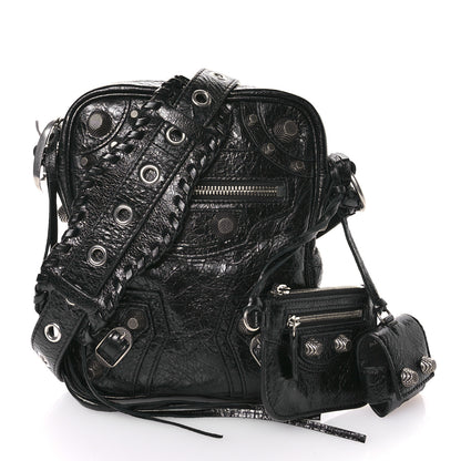Balenciaga Agneau Arena Le Cagole Crossbody Bag Black 3 of 12